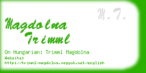 magdolna trimml business card